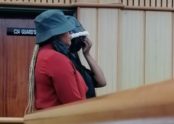 Babazile Mamba and Lesang Gcebile Makhubu in court. Photo, Sithembiso Sihlongonyane