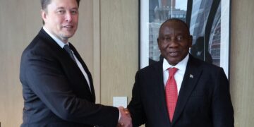 President Cyril Ramaphosa plans to discuss business opportunities for Elon Musk's companies during a visit to Washington. ile photo. (SA Government/X)