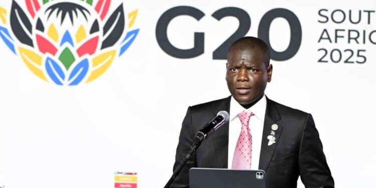 South Africa's International Relations Minister Ronald Lamola at the G20 Summit in Johannesburg on 22 November 2025. Picture: Supplied/GCIS