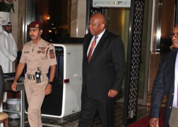 Arrival of His Majesty King Letsie III in Qatar for the Second World Summit for Social Development Doha 2025. (By Lerato Tanka)