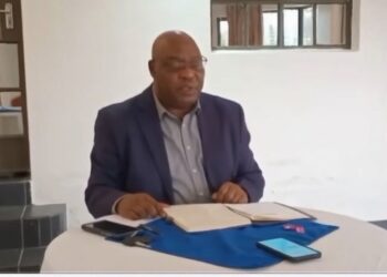 Government spokeperson Alpheus Nxumalo pictured during his press briefing where he apologised to the premier for threatening him.