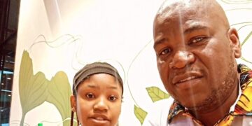 Ligwalagwala FM Siyadvumisa host Given Mathabela pictured with his late daughter, Lusanda Hope Mathabela