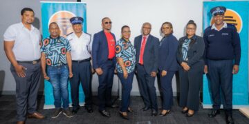 FNB and REPS representatives after today’s session at the Ezulwini headquarters.