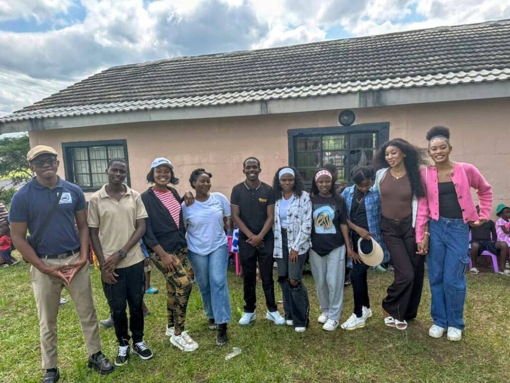 One Accord Eswatini team comes together to celebrate a day of giving and fellowship at Ka-Shali Gogo Centre. Photo credit: One Accord Eswatini