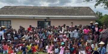 Smiles and joy as One Accord Eswatini shares love and support with over 140 children at Ka-Shali Gogo Centre. Photo credit: One Accord Eswatini