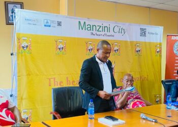 Manzini Mayor Wesley Dlamini and Manzini RA Chief Gija
