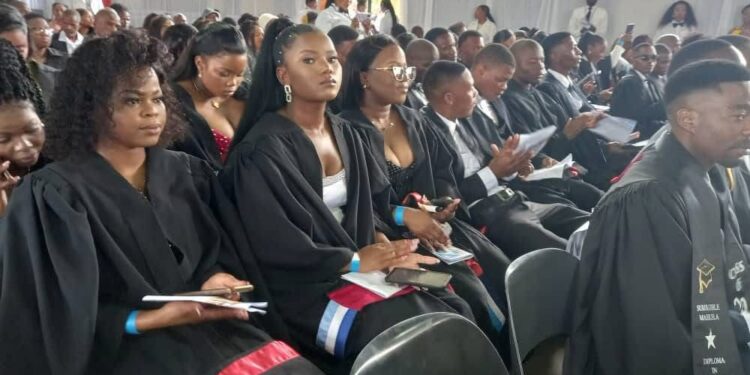 ECOT graduates during the ceremony