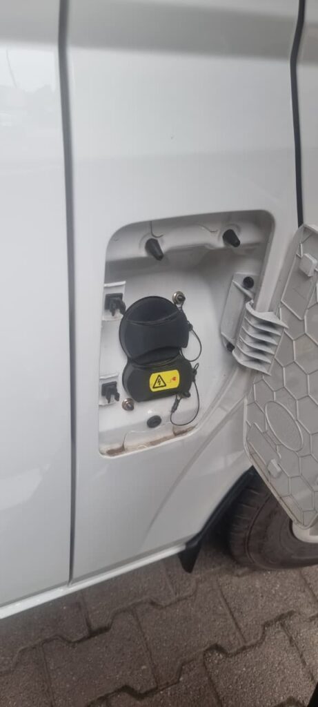 Conveniently located charging port supporting both AC slow charging and DC fast charging for minimal downtime. Photo by Adekunle Owolabi