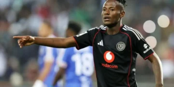 Masindi Nemtajela, the Orlando Pirates midfielder