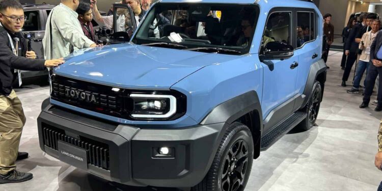 Exterior shot of the Toyota Land Cruiser FJ unveiled at the Japan Mobility Show in Tokyo. (Picture: Jaco van der Merwe)