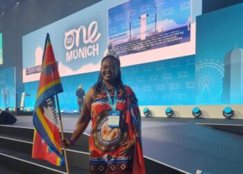 Tsidiswa Mhlanga participates in the One Young World Summit 2025 in Munich Germany Photo credit Facebook