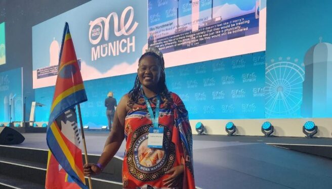 Tsidiswa Mhlanga participates in the One Young World Summit 2025 in Munich Germany Photo credit Facebook