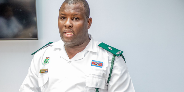 HMCS Deputy Public Relations Officer, Assistant Chief Officer Baphelele Kunene. Photo by EPN