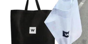 The old Woolworths bag alongside the new one. Image: X