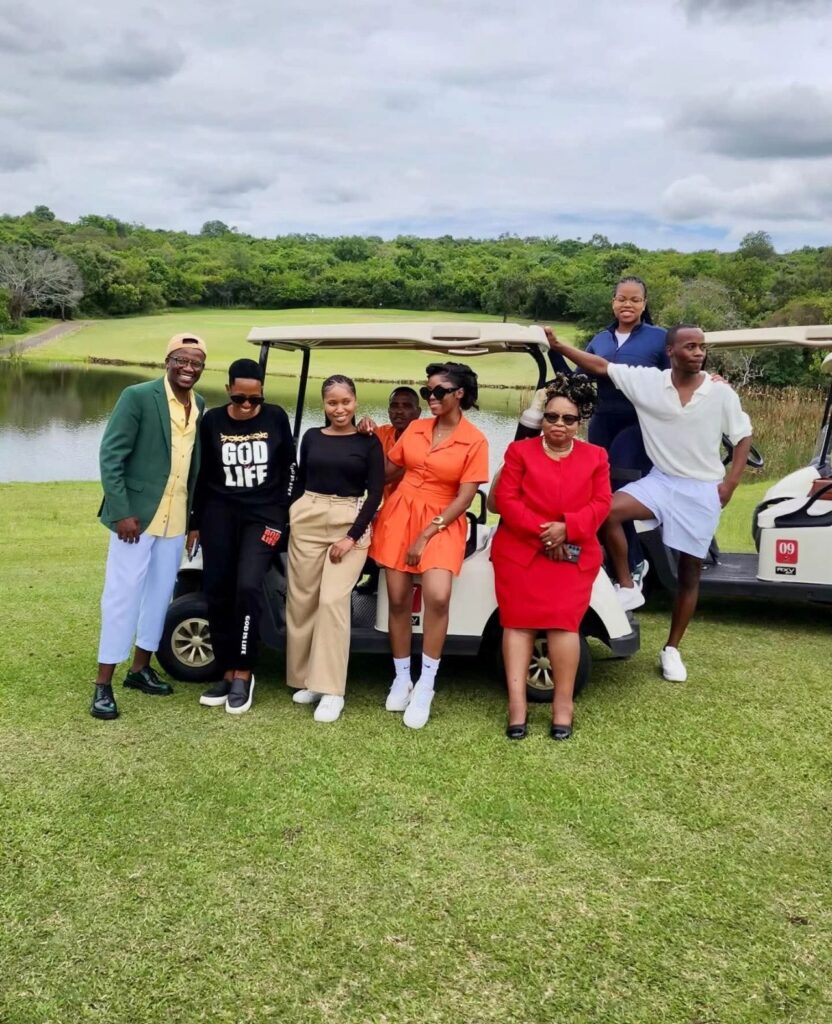 Gcinisizwe Buthelezi with Honourable Jane Mkhonta-Simelane and fellow travel content creators.