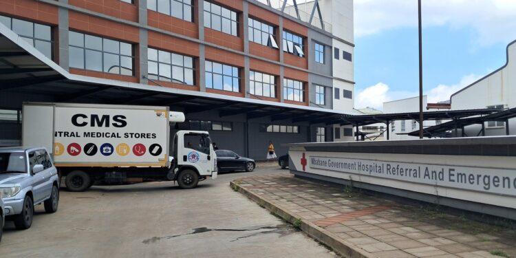 Central Medical Stores deliveries arrive at Mbabane Government Hospital on 31 January 2025 as part of ongoing distribution of medical and pharmaceutical supplies nationwide. Photo: Ministry of Health