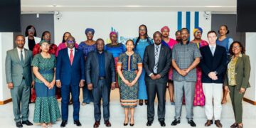 Her Majesty Queen Masenate Mohato Seeiso during her visit to Rwanda while leading the high level Gavi Mission focused on strengthening child and adolescent health systems.