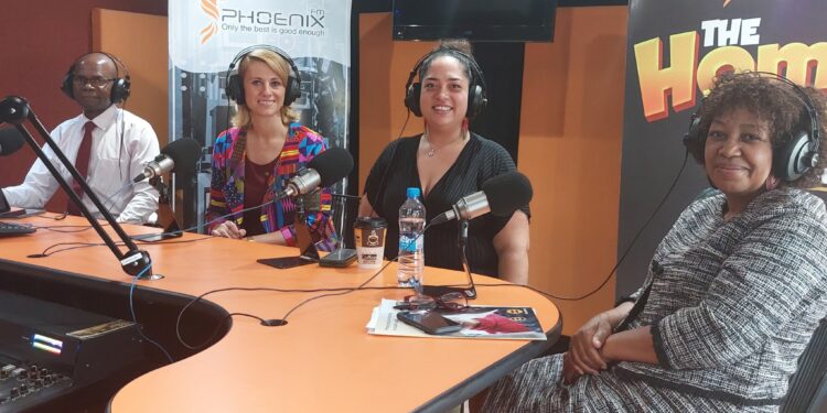 EU Ambassador Karolina Stasiak with representatives from ZAFOD and Albinism Foundation of Zambia during IDPD 2025 commemoration in Lusaka. Photo by EU in Zambia