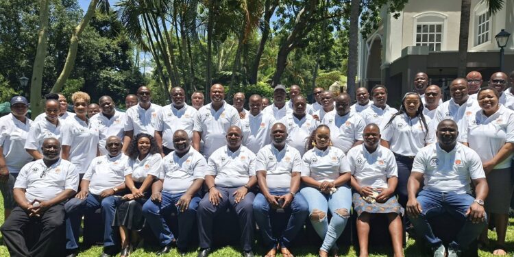 Members of Parliament Portfolio Committee and the Ministry of Labour and Social Security delegation during the interactive workshop on the Eswatini National Pension Fund Bill in Mbombela, South Africa.
