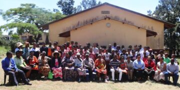 Dr Rejoice Maseko with programme partners and participants at the launch of the AI and Digital Literacy Programme at Theodore Care Point.