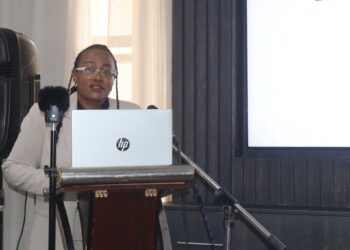 Dr Relebohile Lepheana, Director General of the Ministry of Agriculture, addresses stakeholders on Foot and Mouth Disease preparedness. Photo by Nyalleng Mnaheng