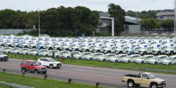 SAPS new cars. Photo, SAPS