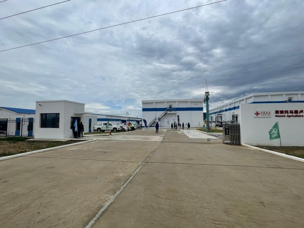 The newly completed agricultural storage and logistics facility at Ha Foso in Maseru, handed over to Lesotho by the People’s Republic of China to support national food security and agricultural development.