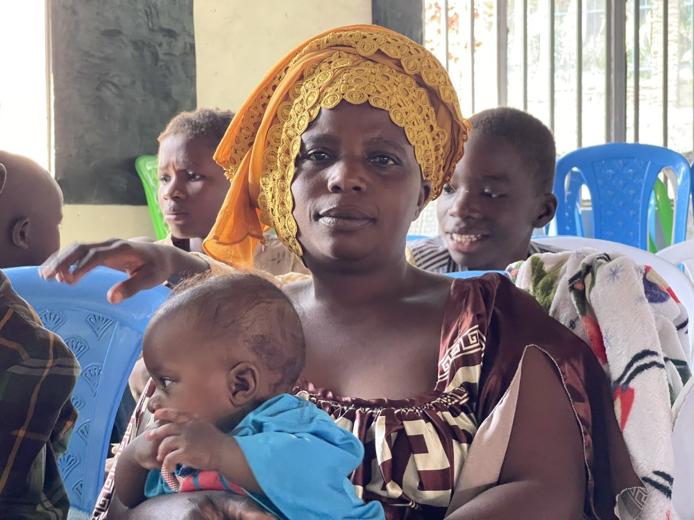 Noella Riziki, a Congolese refugee from Kamanyola, fled to Rwanda with 12 children. Photo credit: The New Times
