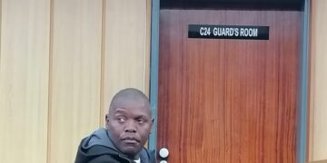 The accused, Thanduxolo Fakudze, during his appearance in court. Photo by Sithembiso Sihlongonyane