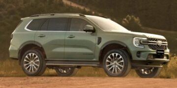 Revised Everest will make its South African debut in the first half of next year. Note: Australian model depicted. Picture: Ford Australia
