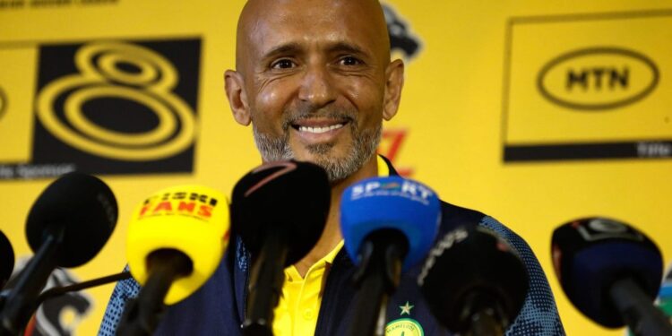 Miguel Cardoso,manager of South African Premiership club Mamelodi Sundowns