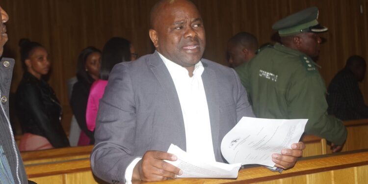 Former Eswatini Member of Parliament, Mthandeni Dube during one of his court appearances. Photo by the Times of Eswatini