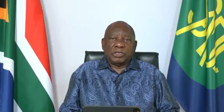 South African President Cyril Ramaphosa.