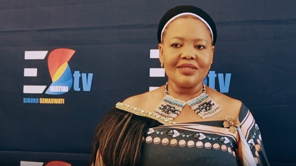 Senator Pholile Dlamini Shakantu addresses Independent News Eswatini on the BakaNgwane series. Photo credit: screengrab from the interview.