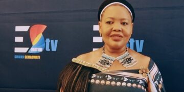 Senator Pholile Dlamini Shakantu addresses Independent News Eswatini on the BakaNgwane series. Photo credit: screengrab from the interview.