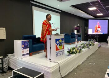 His Majesty King Mswati III's representative, Prince Lonkhokhela making his speech. Photos by Samkelisiwe Mavimbela