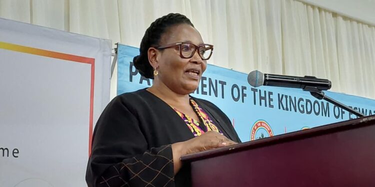 DPM Thulisile Dladla making her remarks. Photo by Samkelisiwe Mavimbela