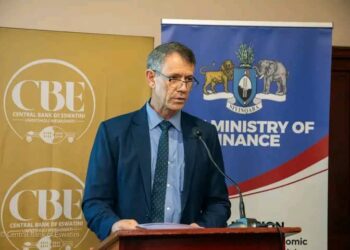 The Minister of Finance Neal Rijkenberg during the launch of the National FinTech Strategy