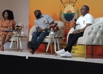 Panelists discuss strategies to reduce HIV infections during the Municipal Council of Mbabane’s World AIDS Day event.