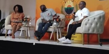 Panelists discuss strategies to reduce HIV infections during the Municipal Council of Mbabane’s World AIDS Day event.