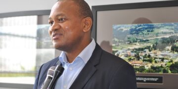 Business Eswatini President Mvuselelo Fakudze in an interview with journalists during the AfCFTA engagement at Hilton Garden Inn