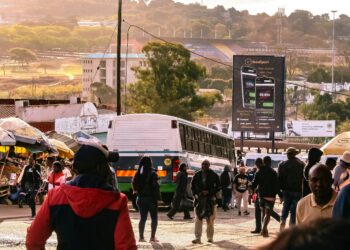 Bustling Street Scene in Mbabane, Photo by Khaya Motsa