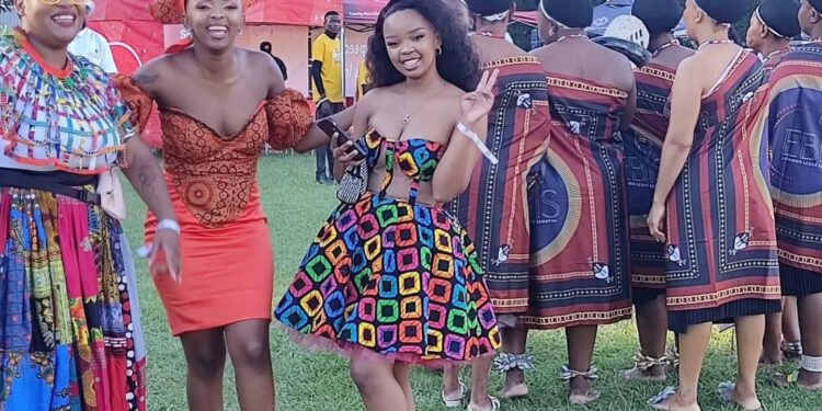 Festival goers dressed in colourful attire enjoy performances during the fourth edition of the Makoti Festival held at Malkerns Country Club in April 2025.