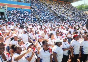 SNAT members gather at Mavuso Sports Centre to celebrate Teachers' Day. Photo credit: SNAT