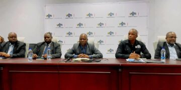 Minister for Agriculture with Botswana Vaccine Institute representatives collecting FMD samples in Shiselweni. Photo Ministry of Agriculture Eswatini