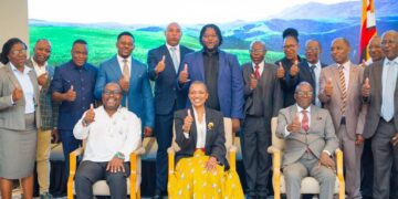 Newly appointed board members of the Zimbabwe Tourism Authority and the Mosi Oa Tunya Development Company pictured after their official appointment announcement on Tuesday, January 13, 2026.