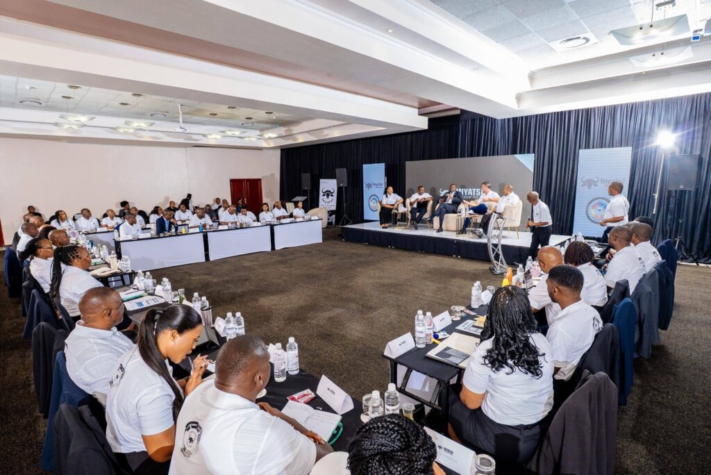 An overview of the Inyatsi Leadership Forum at the Royal Villas, Ezulwini, showing Government officials, Inyatsi Group leadership, and staff attending the summit on Wednesday, 14th January 2026. Photo by Eswatini Government.