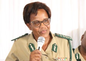 HMCS Commissioner General LaMakhosini Phindile Dlamini during the Gender Network workshop for Ingatja officers at the Staff College in Matsapha on Thursday. Photo by HMCS