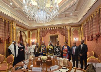 Honourable Minister HRH Prince Lonkhokhela with Saudi energy officials during meetings held at the Future Minerals Forum in Saudi Arabia. Photo credit Ministry of Natural Resources and Energy Eswatini