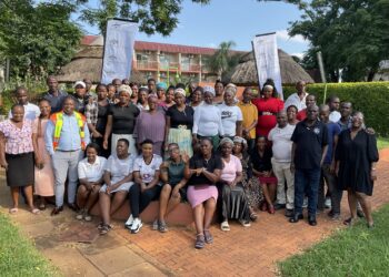 Participants and facilitators of the WASH community training workshop hosted by the Ministry of Natural Resources and Energy in partnership with World Vision Eswatini. Photo credit: Ministry of Natural Resources and Energy Eswatini